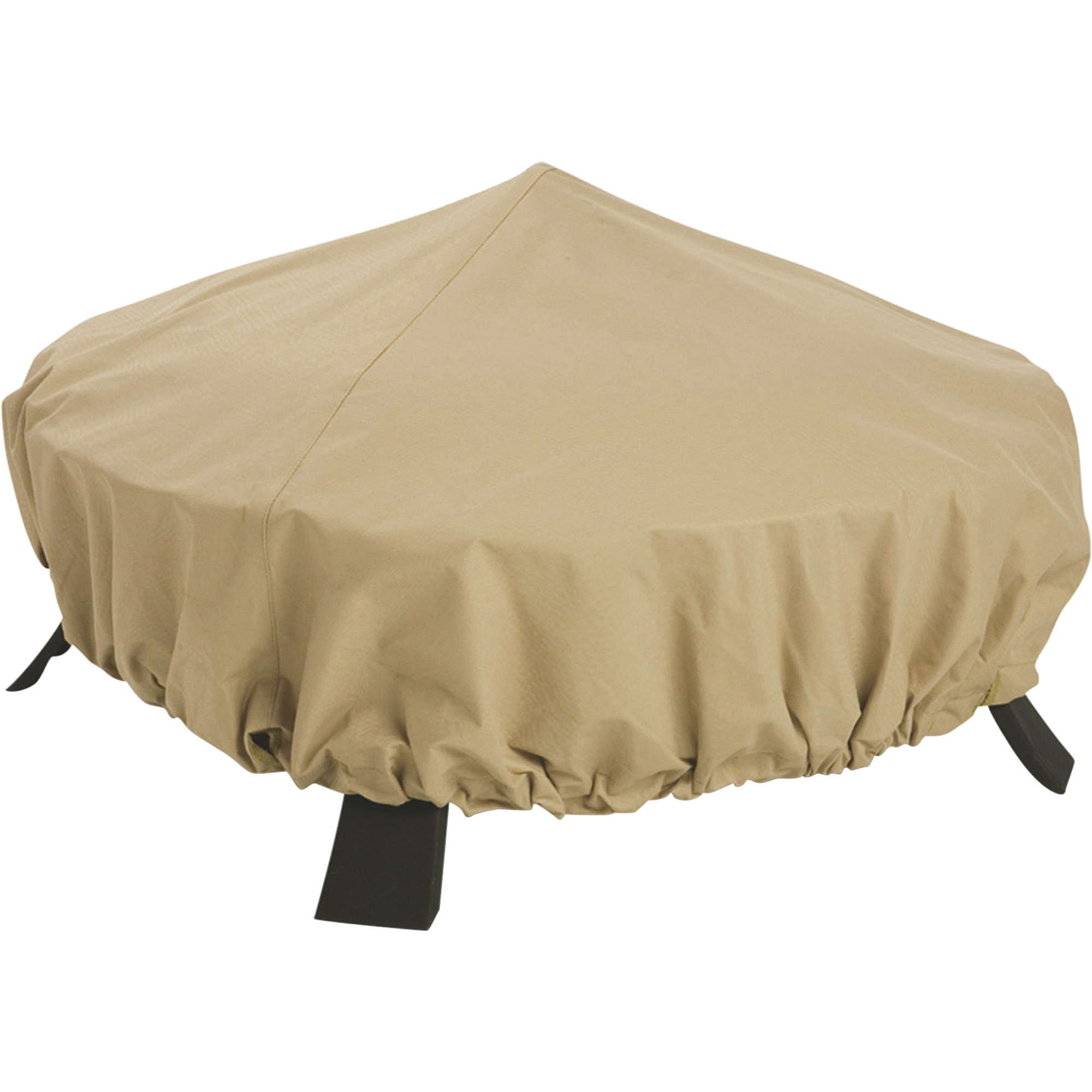 Classic Accessories Terrazzo 44in. Round Fire Pit Cover, Small, Sand, Model# 58992-EC
